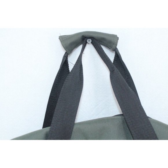 Hugo Boss Unisex Hunter Green Canvas Shoulder Carry On Tote Bag Large - Picture 5 of 8
